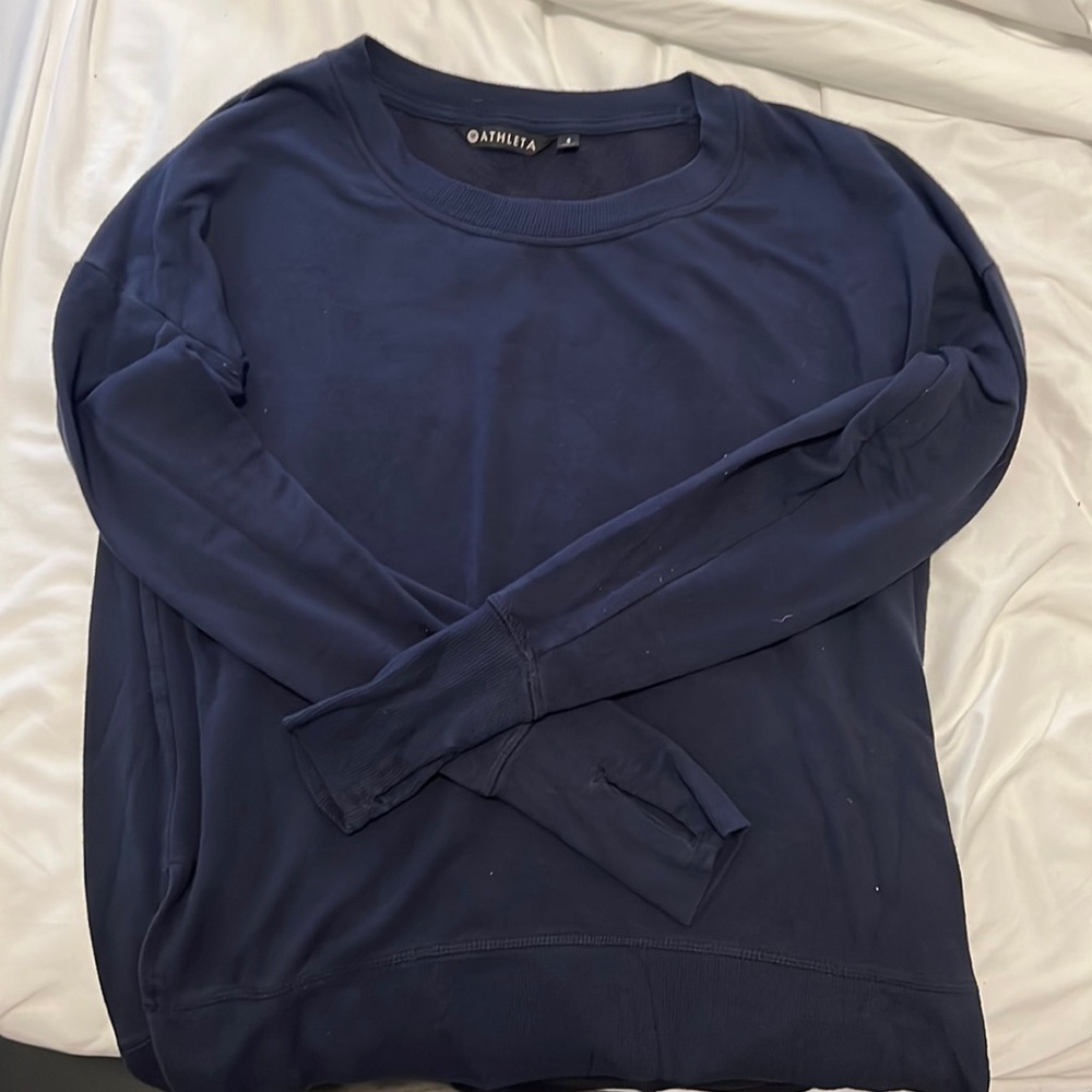 Navy Athleta pull over